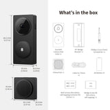 Aqara smart videodørklokke g410 select (sort, wifi, bluetooth, zigbee, matter)