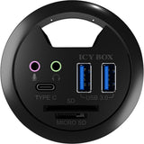 Icy box ib-hub1404a usb hub (sort)