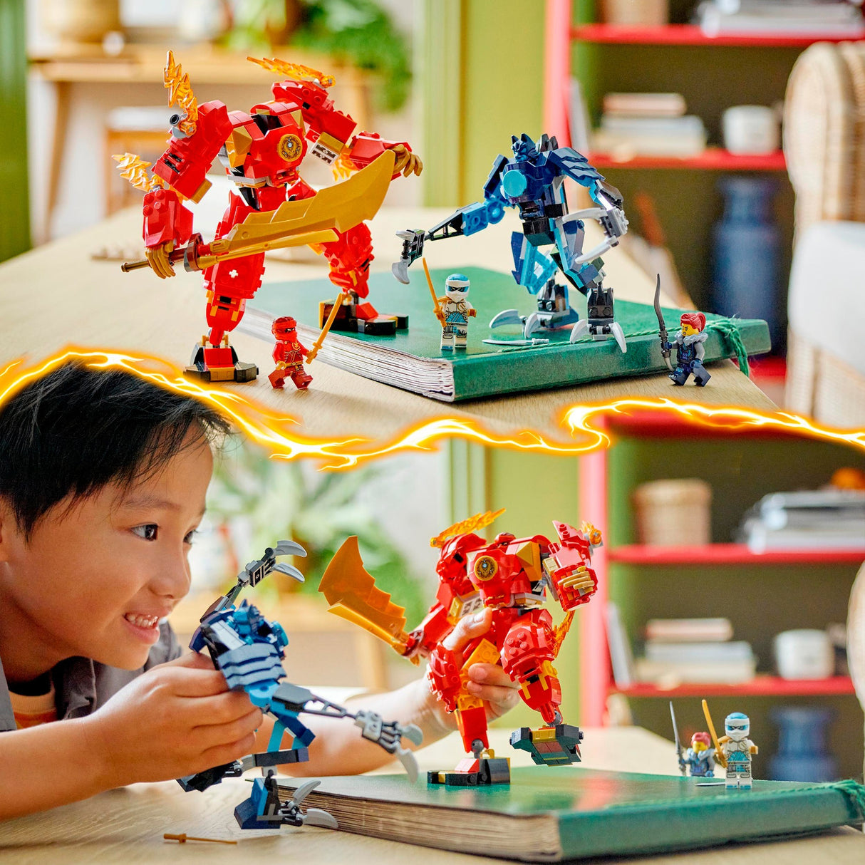 Lego ninjago 71808 kais elemental fire mech