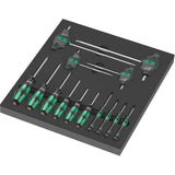 Wera 9712 skumindsats med Torx HF skruetrækkere sæt 1, 14 stykker (sort grå, i skumindsats til værkstedsvogn)