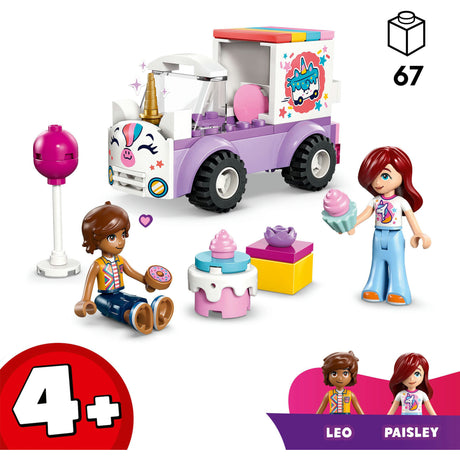 Lego friends 42675 enhjørning kage leveringsbil