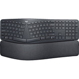 Logitech k860 ergo tastatur (sort, 100%, bluetooth, us international iso)