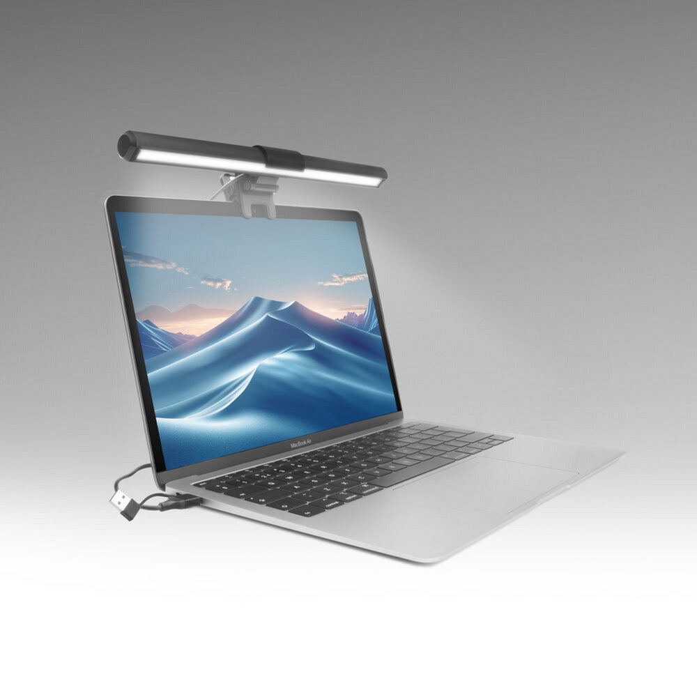 Act Connectivity Dæmpbar Clip-On Laptop LED Light Bar LED Bar (sort, USB-drevet, 3000k-6500k)