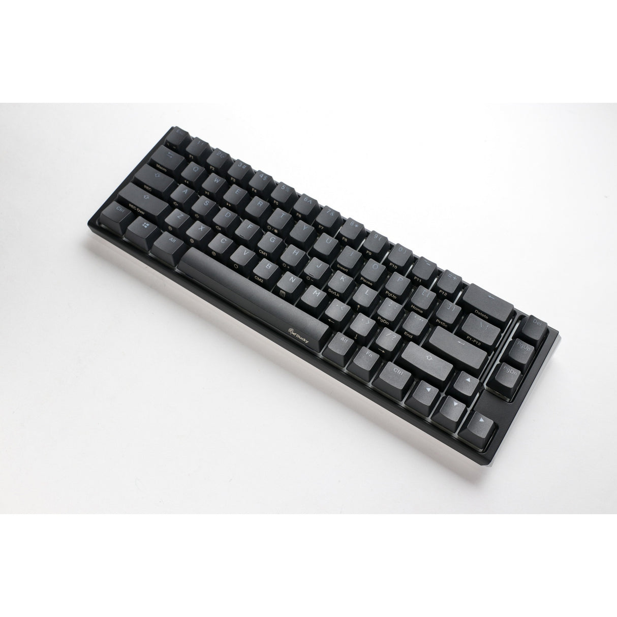 Ducky one 3 klassisk sf rgb mekanisk tastatur (sort, us-layout (qwerty), cherry mx brown, 65%, rgb lysdioder, double-shot pbt, hot-swappable, quack mekanik)
