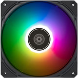 Silverstone air slimer 140 argb kabinet blæser (sort, 140 x 15 x 140 mm, pwm)