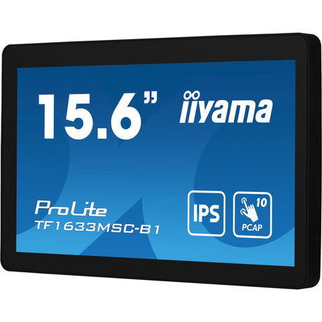 Iiyama prolite tf1633msc-b1 15.6 touchscreen-skærm (sort, HDMI, skærmport, 2x USB-A)