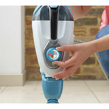Black+decker fsmh1321 1600w dampmoppe med 6 tilbehør damprenser (hvid blå-grå)