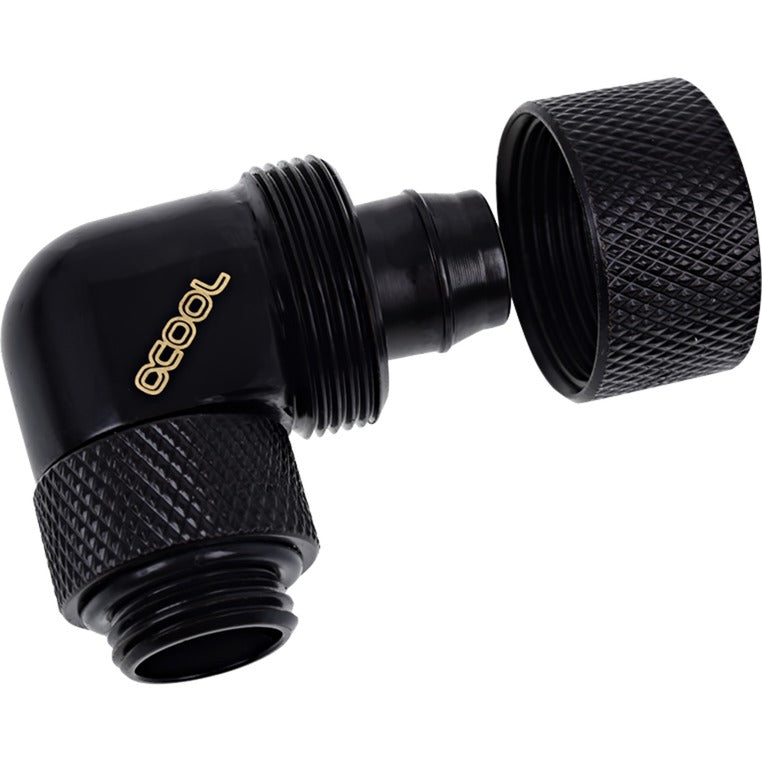 Alphacool eiszapfen 16 10mm kompressionsfittingforbindelse (sort, drejelig på gevindsiden)