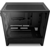Nzxt h3 flow midi tårnhus (sort (mat) | 1x USB-A | 1x USB-C | hærdet glas)