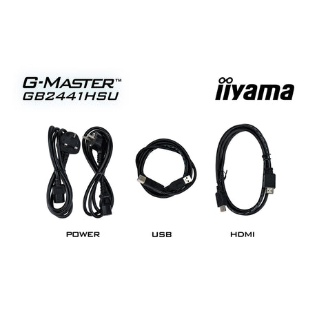 Iiyama G-Master Black Hawk GB2441HSU-B1 23.8 gaming-skærm (sort, HDMI, DisplayPort, 2x USB-A, USB-B, 144 Hz)