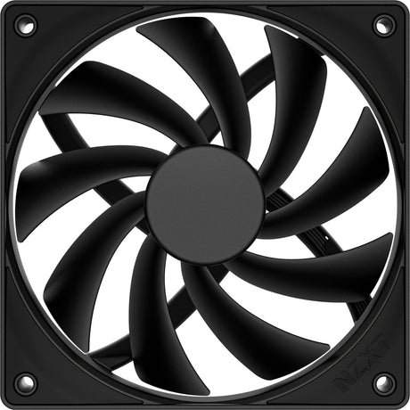 Nzxt f120q kabinet blæser (sort, 120 x 120 x 25 mm, pwm)
