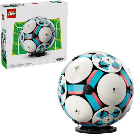 Lego editions fodbold - 3D display byggesæt med ministadion - fødselsdagsgave til drenge, piger og fodboldfans fra 10 år - 43019