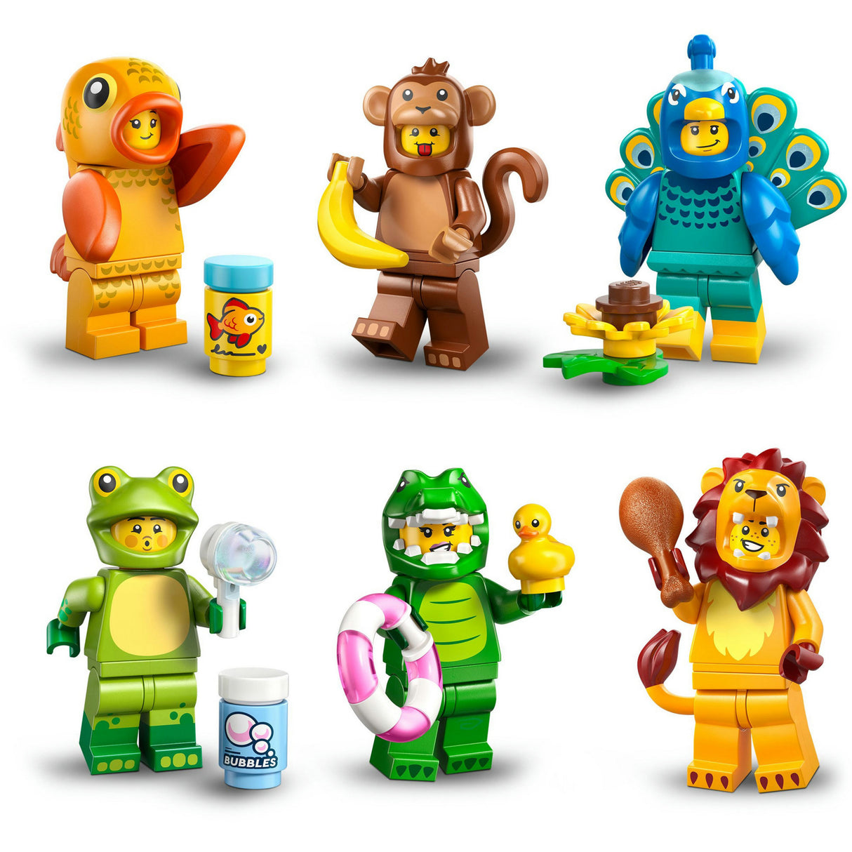 Lego minifigurer - serie 28: byggelegetøj til dyrekostumer (71051)