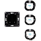 Shelly wall switch 2 knap (sort)