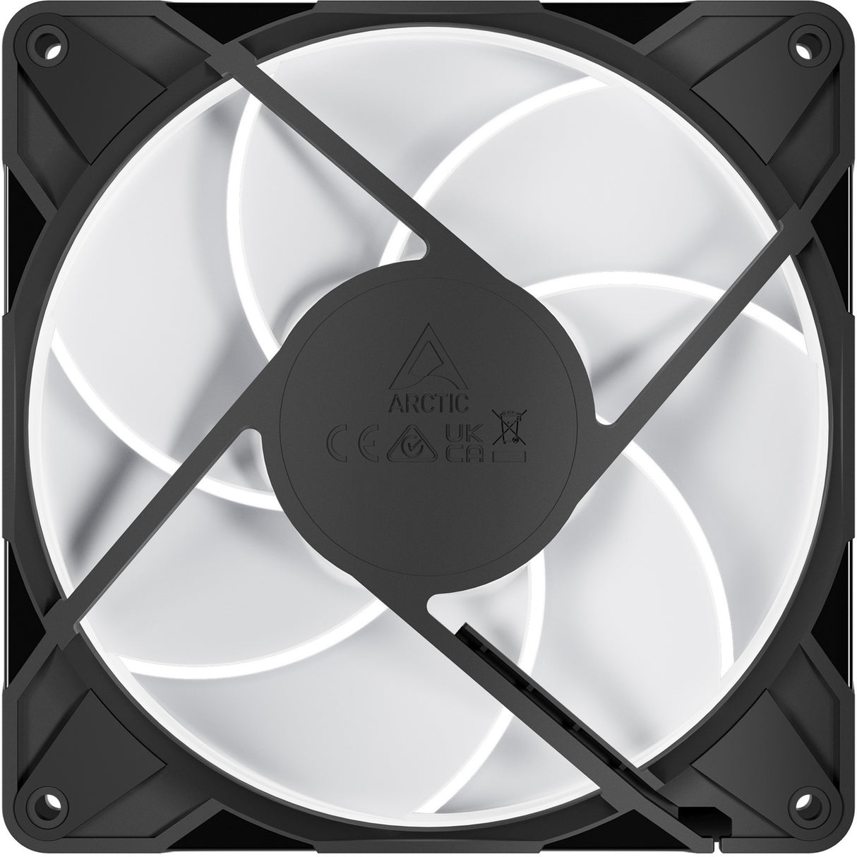 Arctic p14 pro a-rgb kabinet blæser (sort, 140 x 140 x 27 mm, pwm)