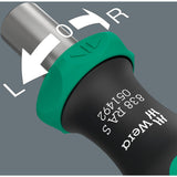 Wera kraftform kompakt 838 ra s imperial sæt 1 bit sæt (sort grøn, 14 stykker)