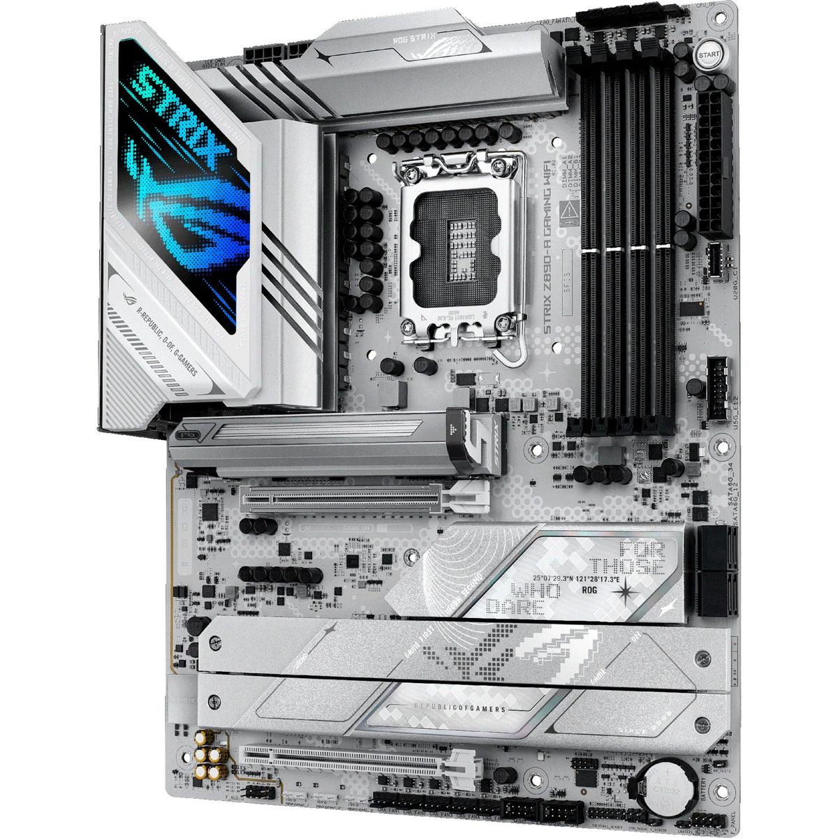 Asus ROG Strix Z890-A Gaming WiFi Socket 1851 bundkort (RAID, 2,5 GB-LAN, WiFi 7, BT, lyd, ATX)