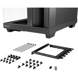 Vær stille! lys base 500 midi tårnhus (sort | 2x USB-A | 1x USB-C | RGB | vindue)