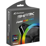 Sharkoon shark blades pwm rgb case ventilator (sort, 120 x 120 x 25 mm)