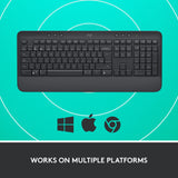 Logitech signatur k650 trådløst komforttastatur (grafit, us-internationalt layout (qwerty), 100 %)