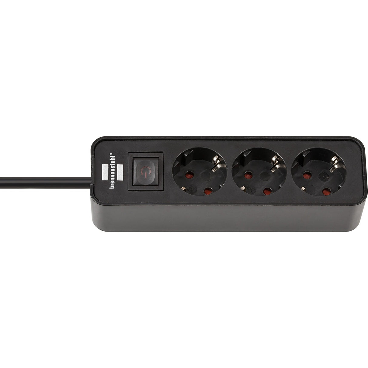 Brennerstuhl ecolor fatning 3-vejs sort 1,5m h05vv-f 3g1,5