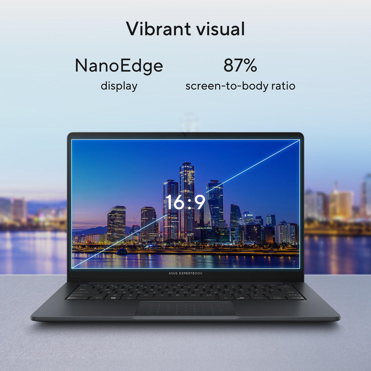 Asus expertbook b1 b1403cva-s63755x 14 copilot+ bærbar computer (grå | core i7-13620h | uhd grafik | 32 GB | 1 TB SSD)