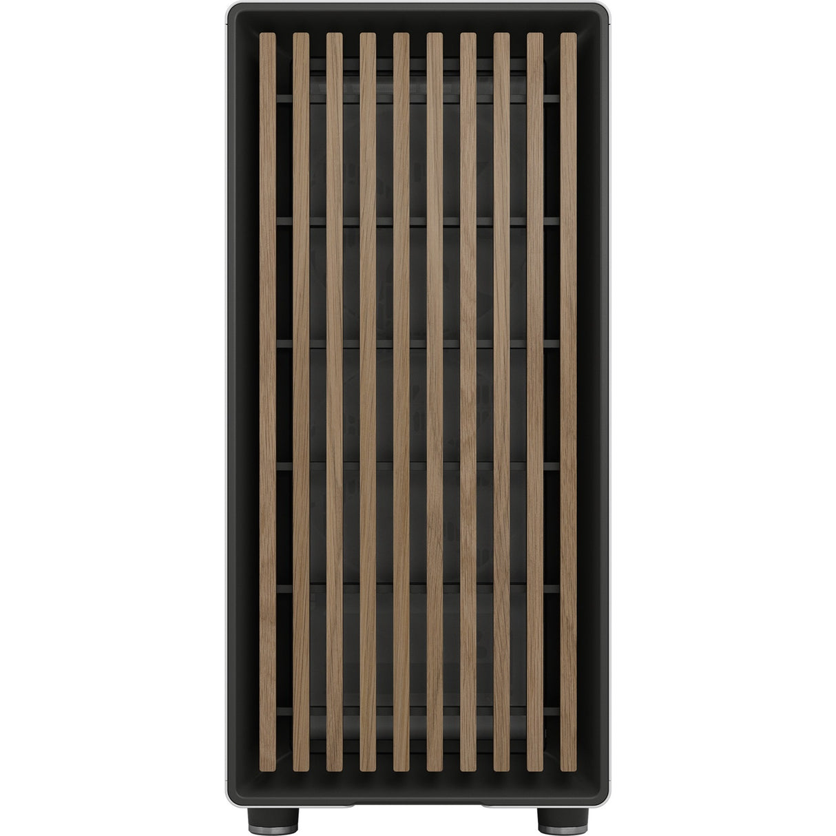 Fractal design nord midi tårnhus (hvid træfarve | 2x USB-A | 1x USB-C)