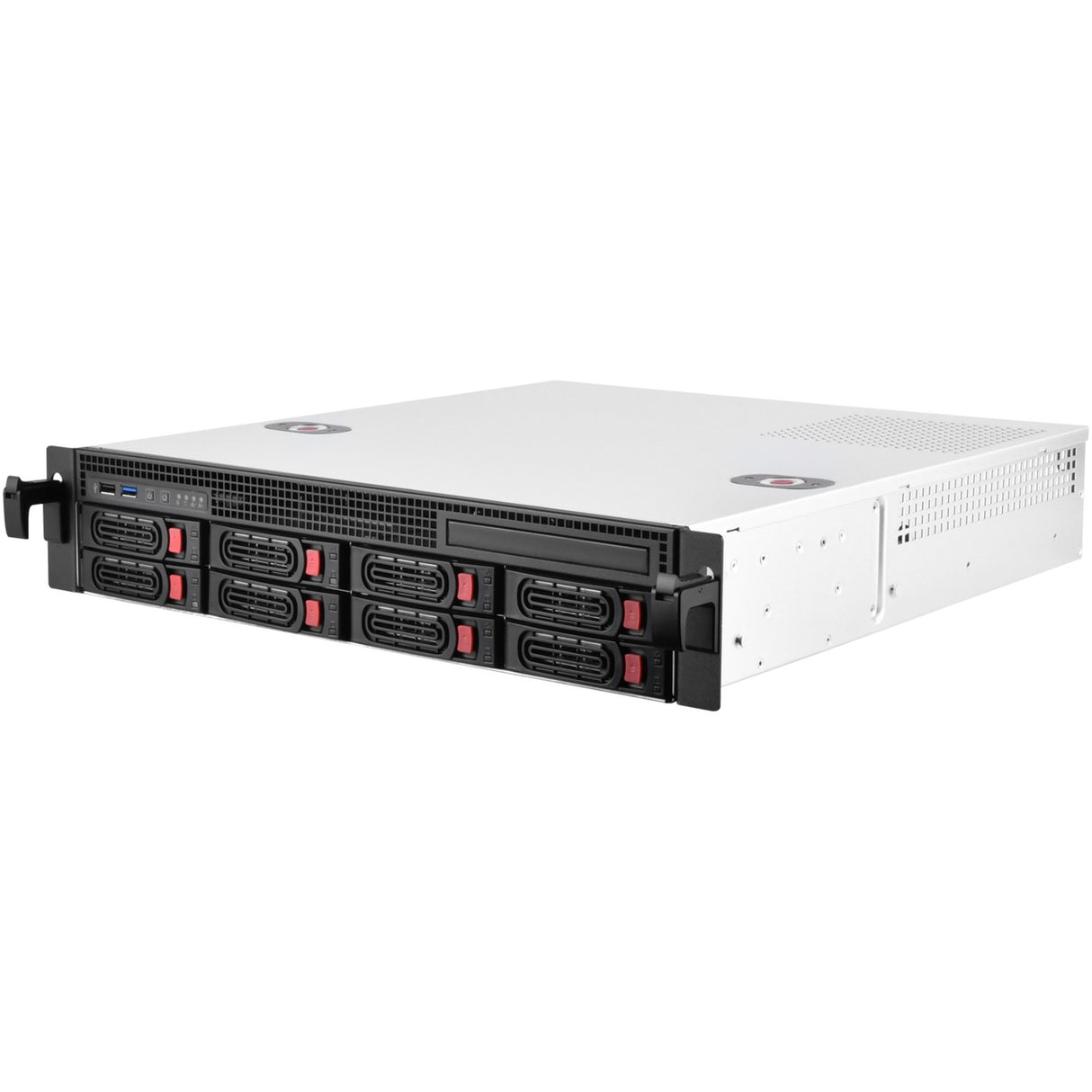 Silverstone RM21-308 rackhus (sort | 1x USB-A 2.0 | 1x USB-A 3.2 (5 Gbit s))