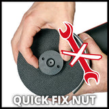 Einhell batteri vinkelsliber axxio 18 115 q bl li solo - power x-change - 18 v li-ion - børsteløs motor - ø115 mm - 8.500 o/min - hurtigspændemøtrik - ekskl. batteri, lader og slibeskive