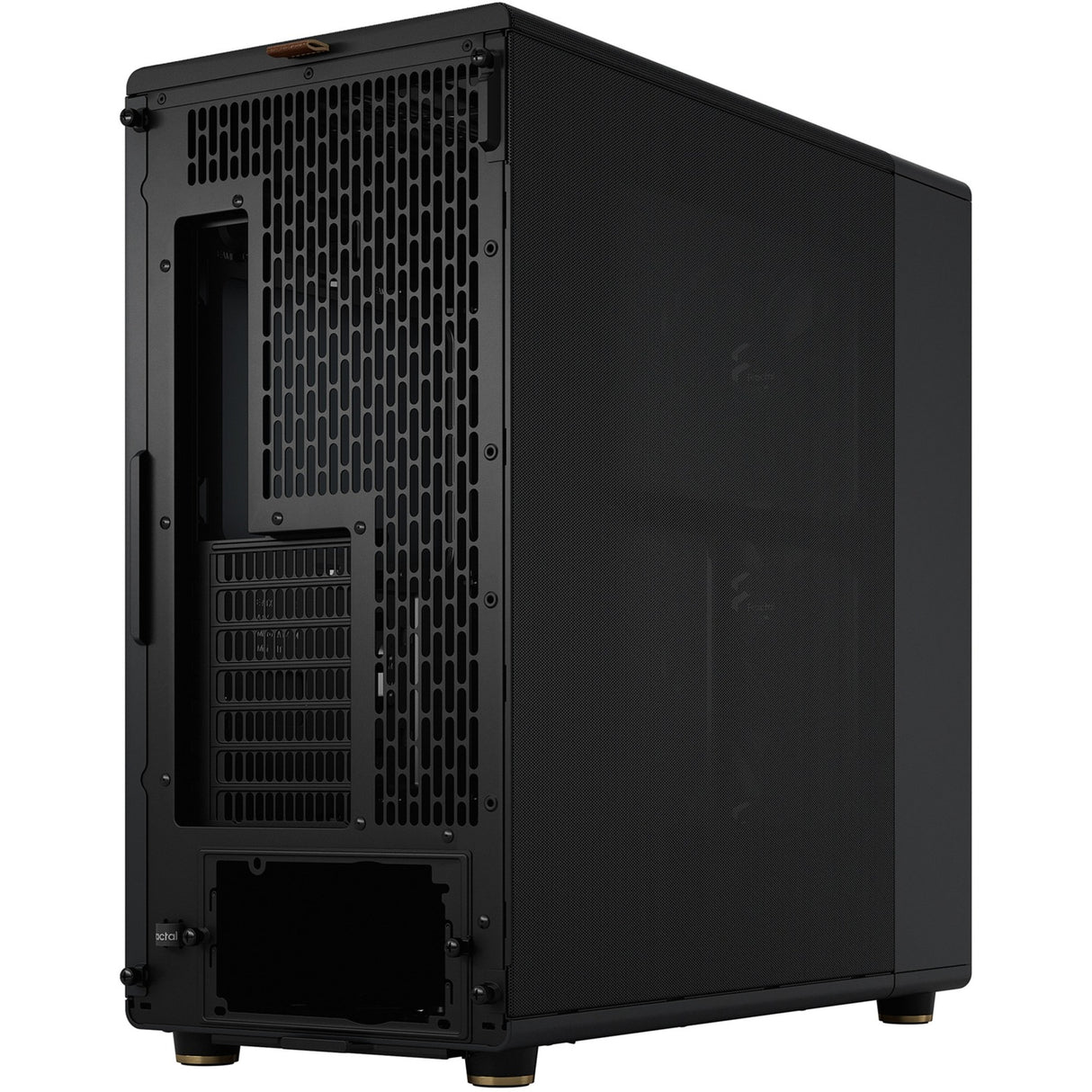 Fractal design nord xl midi tårnhus (sort træfarve | 2x USB-A | 1x USB-C)