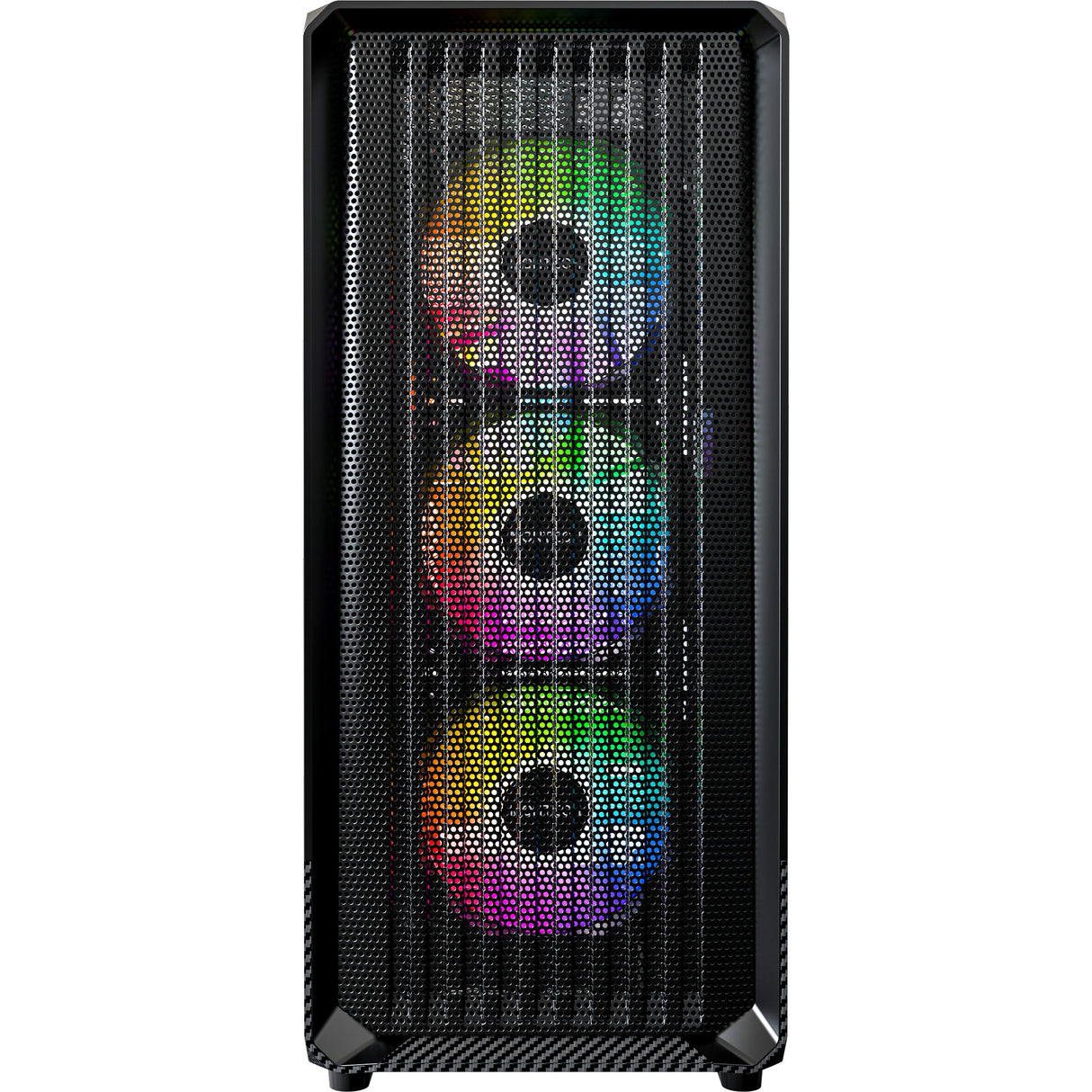 Montech x5 midi tårnhus (sort | 2x USB-A | 1x USB-C | hærdet glas)