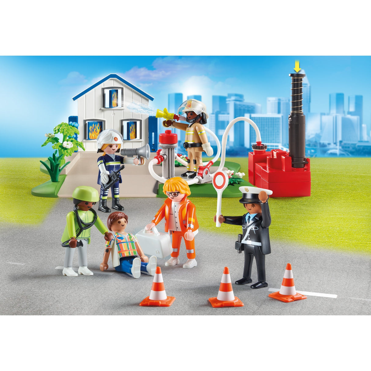 Playmobil figurer - mine figurer: byggelegetøj til redningsmission (70980)