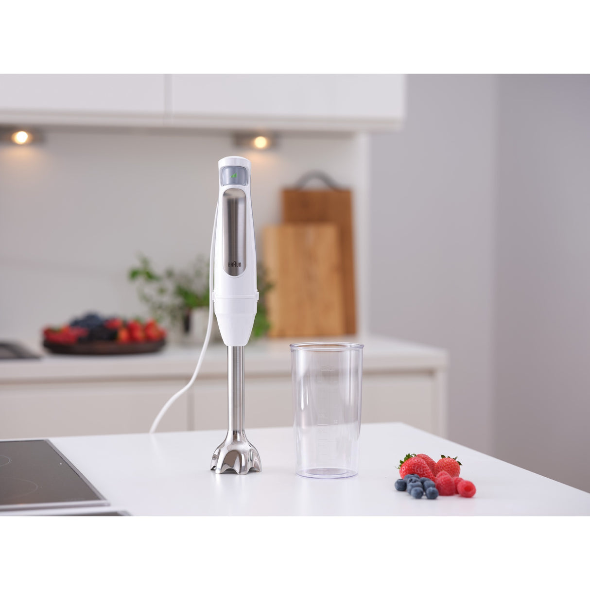 Braun multi quick 7 stavblender mq 7005b (hvidt rustfrit stål)