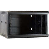 Dsi 6u vægskab med glaslåge - ds6406 serverrack (sort, 600 x 450 x 368 mm)