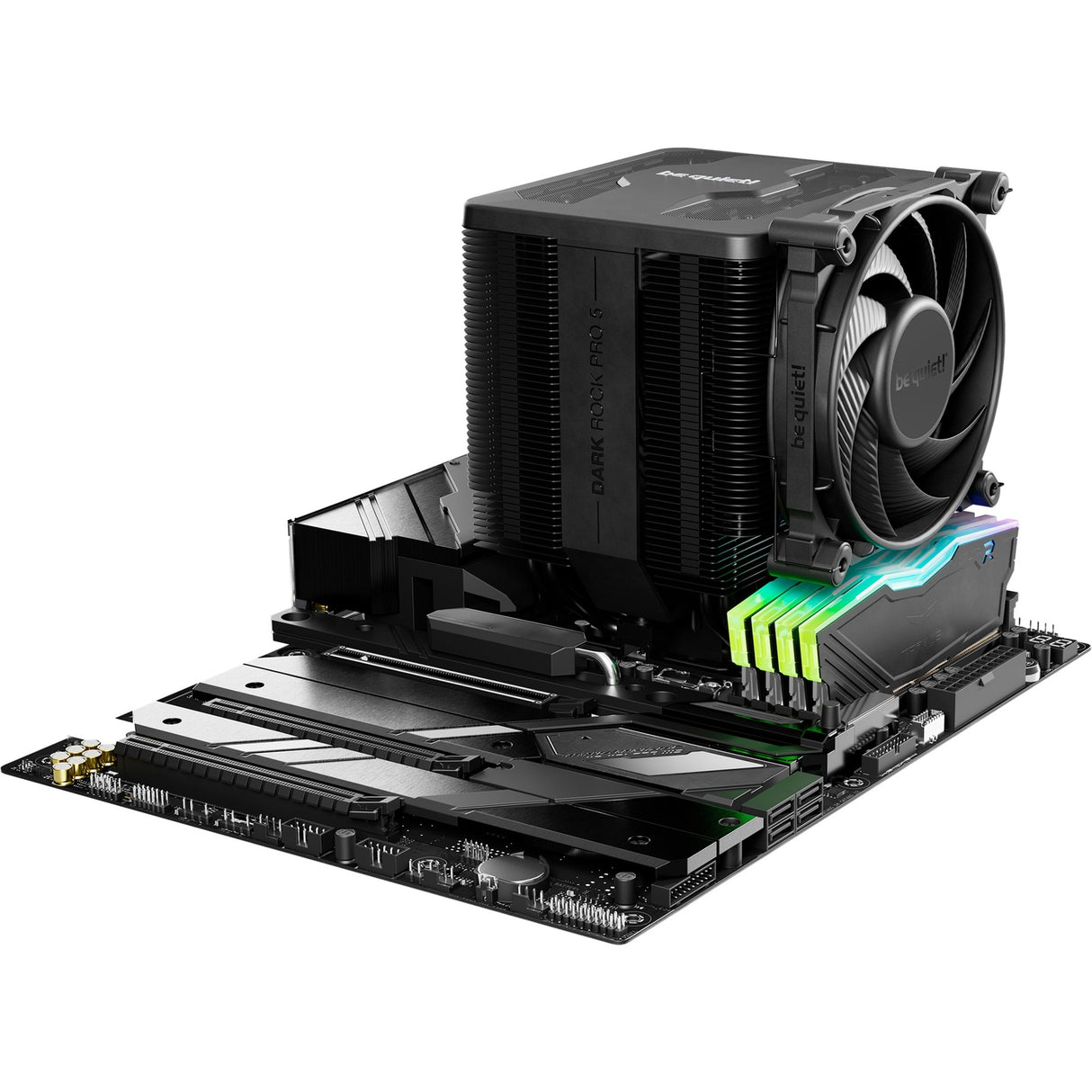 Vær stille! dark rock pro 5 cpu køler (sort, 4-benet pwm blæserstik)