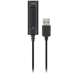 Akt-tilslutning USB-A eksternt lydkort (sort)