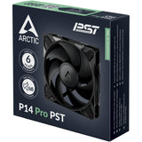Arctic p14 pro pst case ventilator (sort, 140 x 140 x 27 mm, pwm)