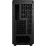 Fractal design nord midi tårnhus (sort træ farve | 2x USB-A | 1x USB-C | hærdet glas)