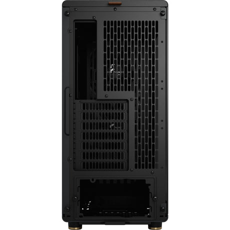 Fractal design nord midi tårnhus (sort træ farve | 2x USB-A | 1x USB-C | hærdet glas)