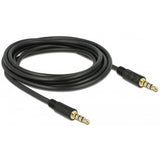Delock 3,5 mm hankabel > 3,5 mm hankabel (sort, 3 meter)