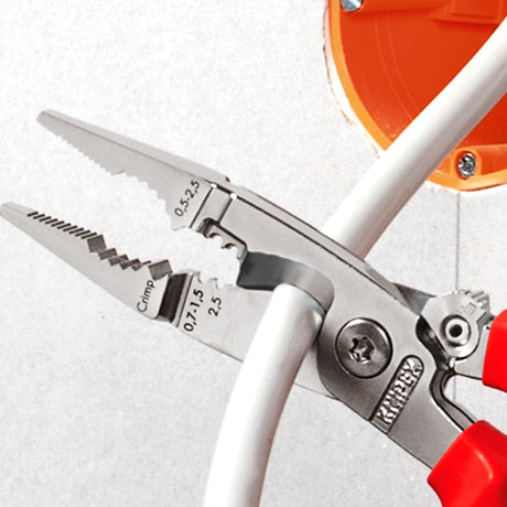 Knipex elinstallationstang 13 96 200 t (rød gul)