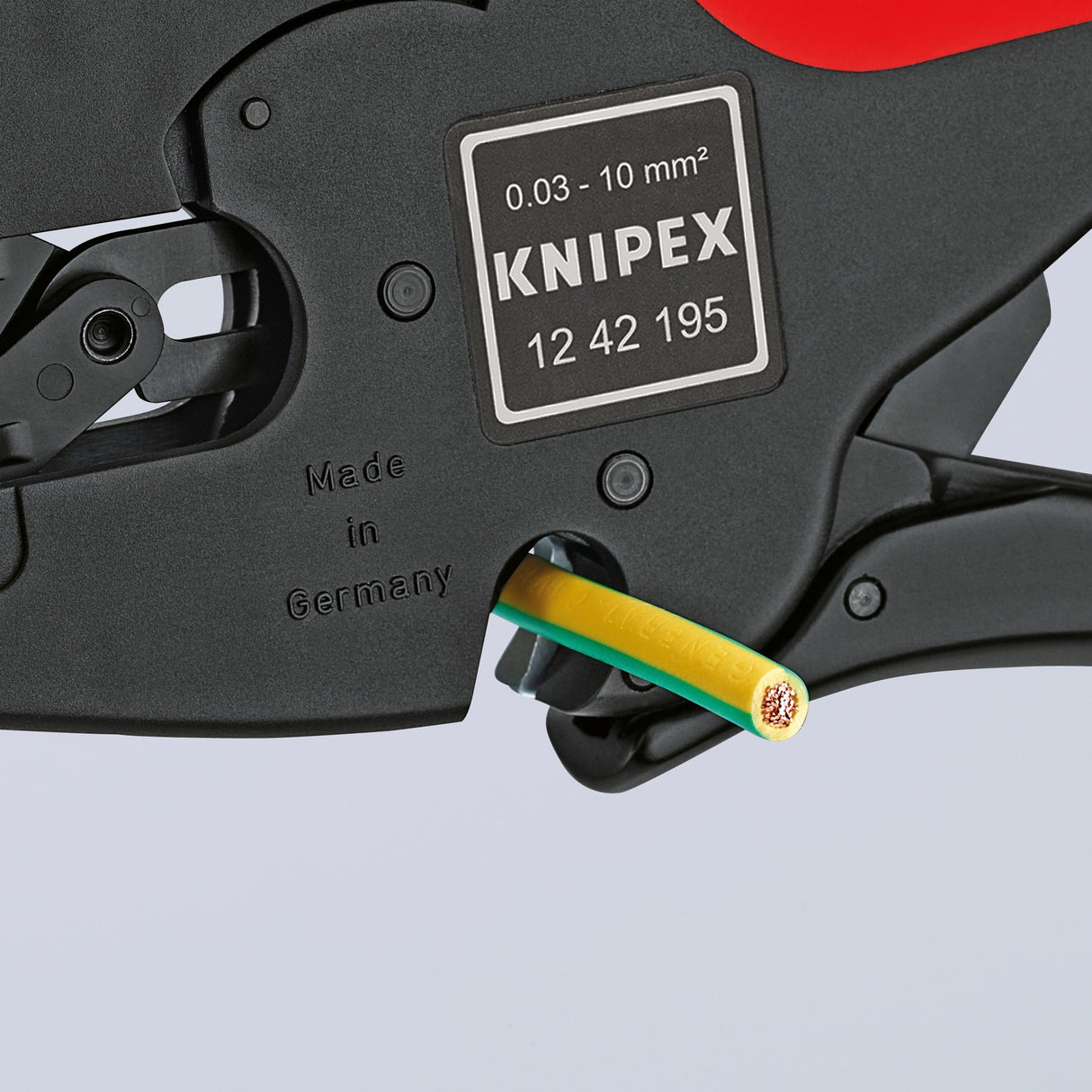 Knipex multistrip 10 automatisk afisoleringstang 1242195 (sort rød)