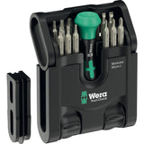 Wera tool-check modulært mikro 1 bitsæt med 21 dele (sort grøn)