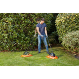 Black+decker 1200w hover plæneklipper hover plæneklipper 30cm klippebredde - bemwh551-qs