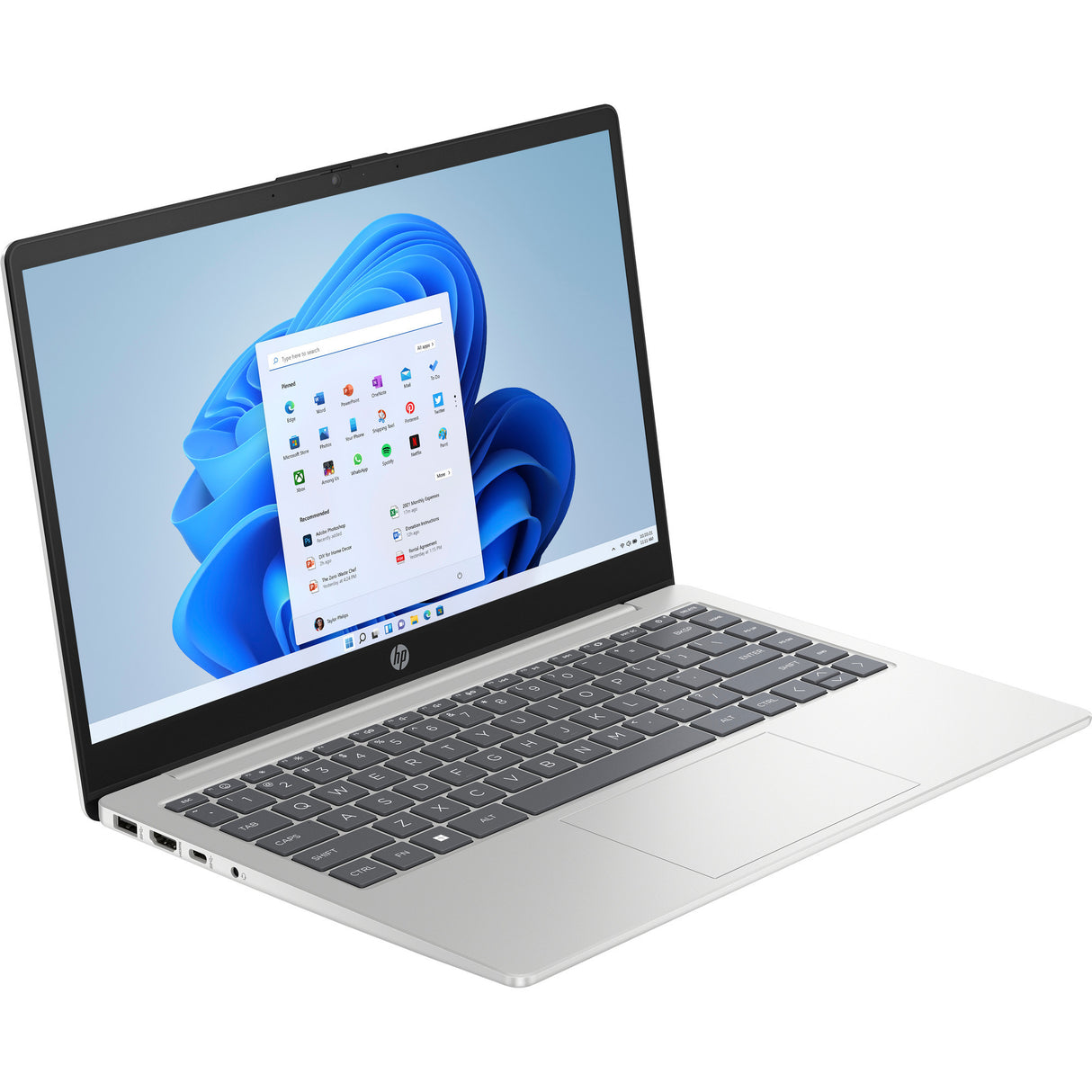 Hp 14-ep0037nd (bn6k9ea) 14 bærbar computer (sølv | i5-1334u | iris xe grafik | 8 GB | 512 GB SSD)