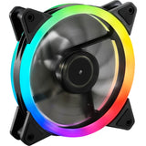 Sharkoon shark blades pwm rgb case ventilator (sort, 120 x 120 x 25 mm)