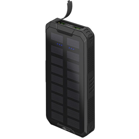 Goobay udendørs solenergibank 20.000 mah med strømforsyningsbank (sort)