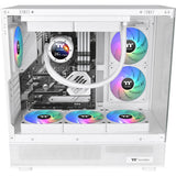 Thermaltake ct120 ex argb sync pc køleventilator sne (3-fan pakke) kuffertventilatorer (hvide, 3 stykker, 120 x 120 x 25 mm, pwm)