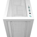 Deepcool morpheus midi tårnhus (hvid | 4x USB-A | 1x USB-C | RGB | hærdet glas)