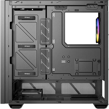 Antec p30 argb midi tårnhus (sort træfarve | 2x USB-A | 1x USB-C | hærdet glas)